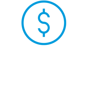 Illustration with a dollar sign and a line chart trending upwards
