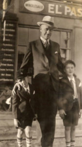 Conrad N. Hilton with his sons, Barron (Left) and Nick (Right).