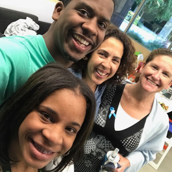 Senior Program Officer Jeannine Balfour at the #HackFosterCareLA event.